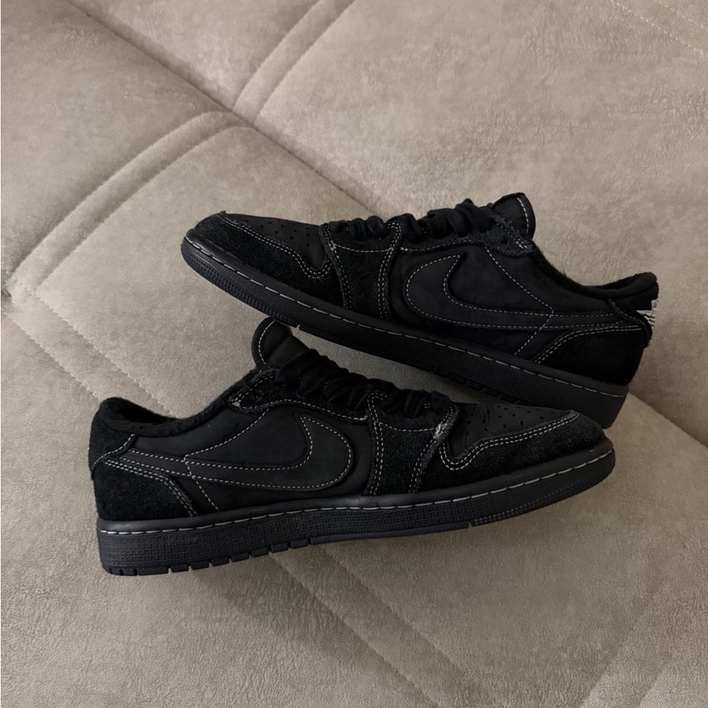 DS New Nike Air Jordan 1 Retro Low OG SP Travis Scott Black Phantom Size - Picture 9 of 9